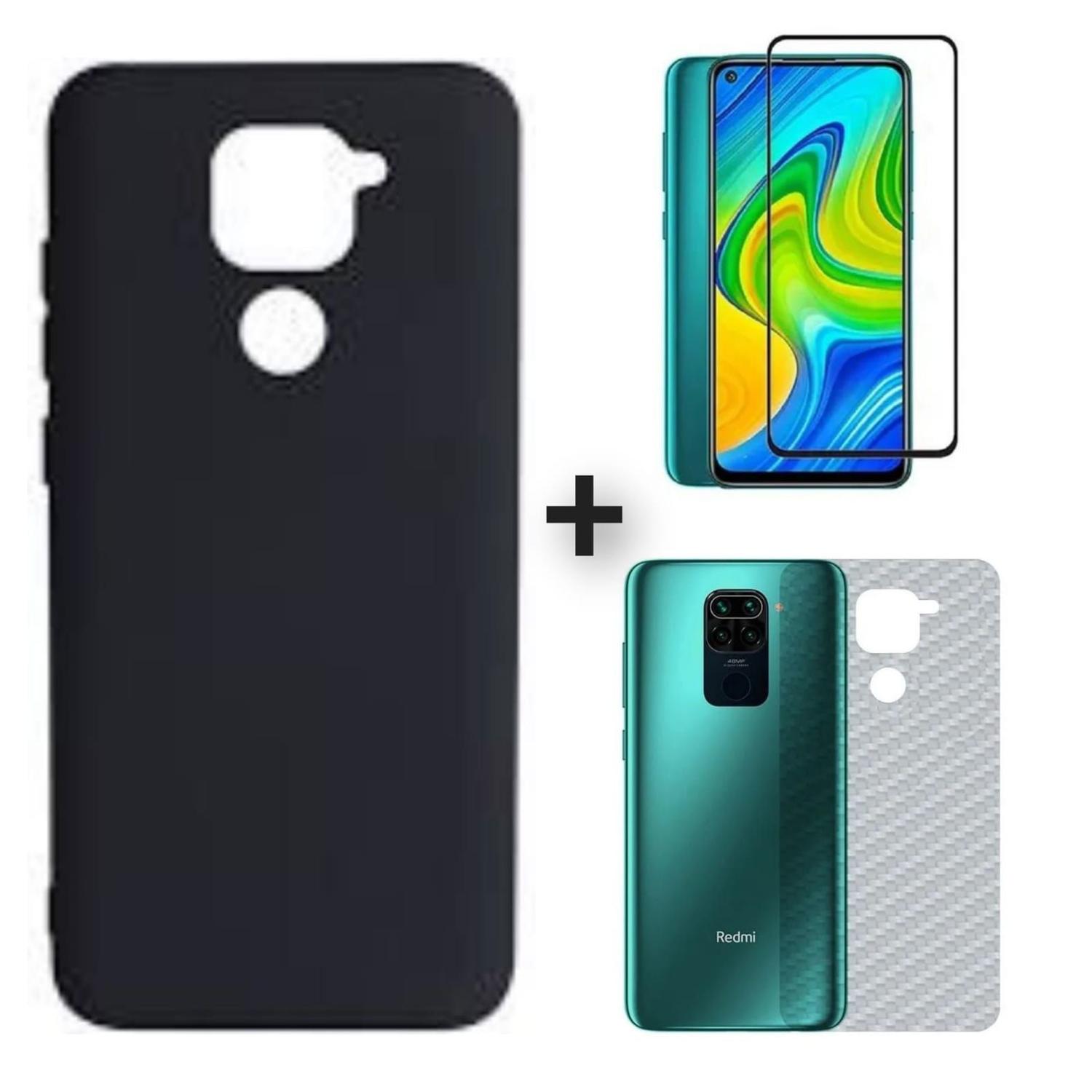 KIT Capinha Avelulada + Película 3D de Vidro + Película de Fibra Traseira  Compatível Xiaomi Redmi Note 9 - YL Exploiter - Kit Capinha e Película para  Celular - Magazine Luiza