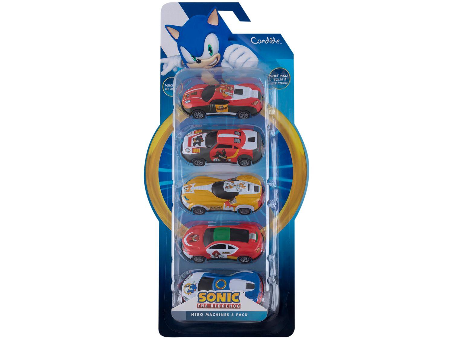 Kit Carrinhos Sonic The Hedgehog Hero Machines