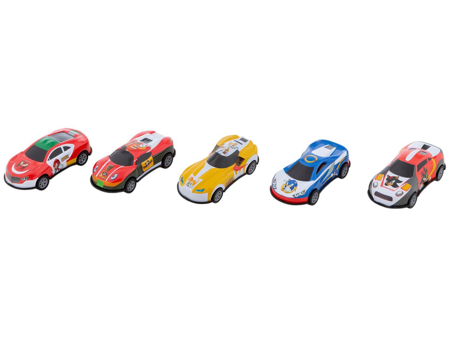 Kit Carrinhos Sonic The Hedgehog Hero Machines