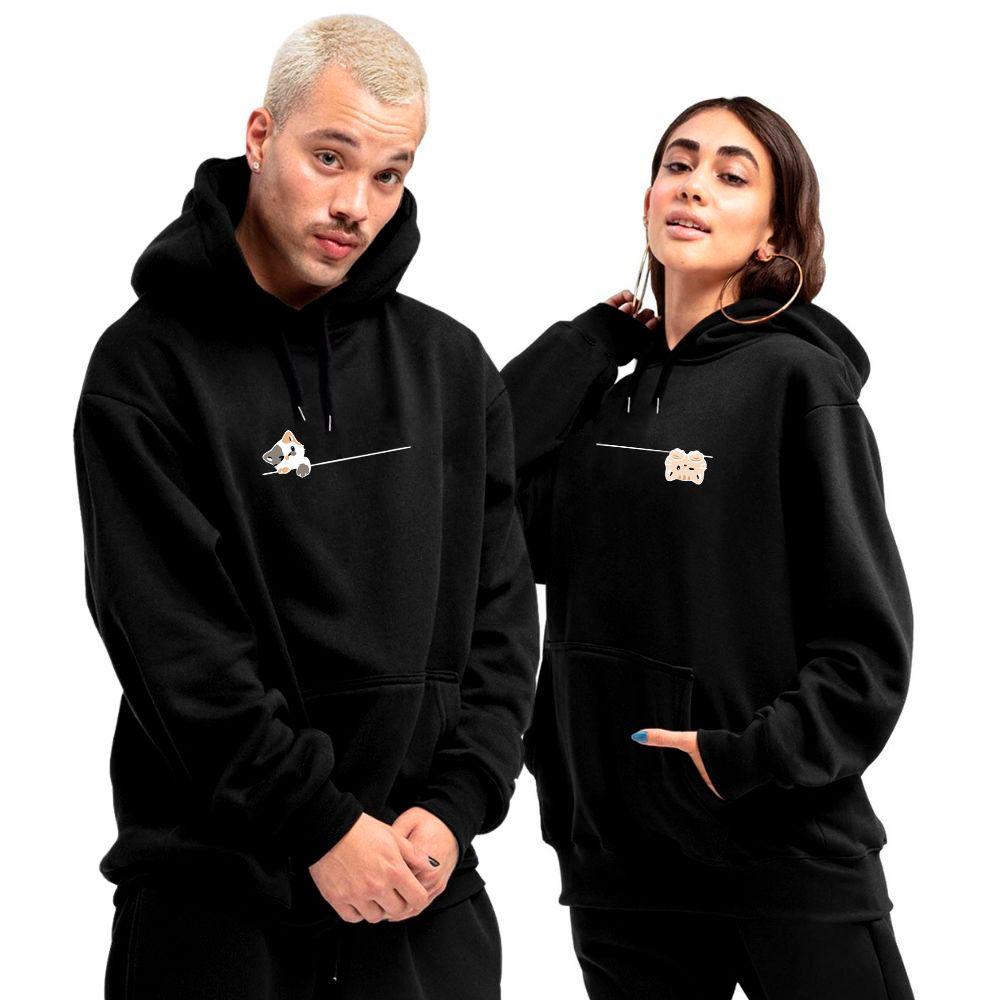 Capuz Conjunto De Roupa De Casal Kit Casal Conjunto De Moletom