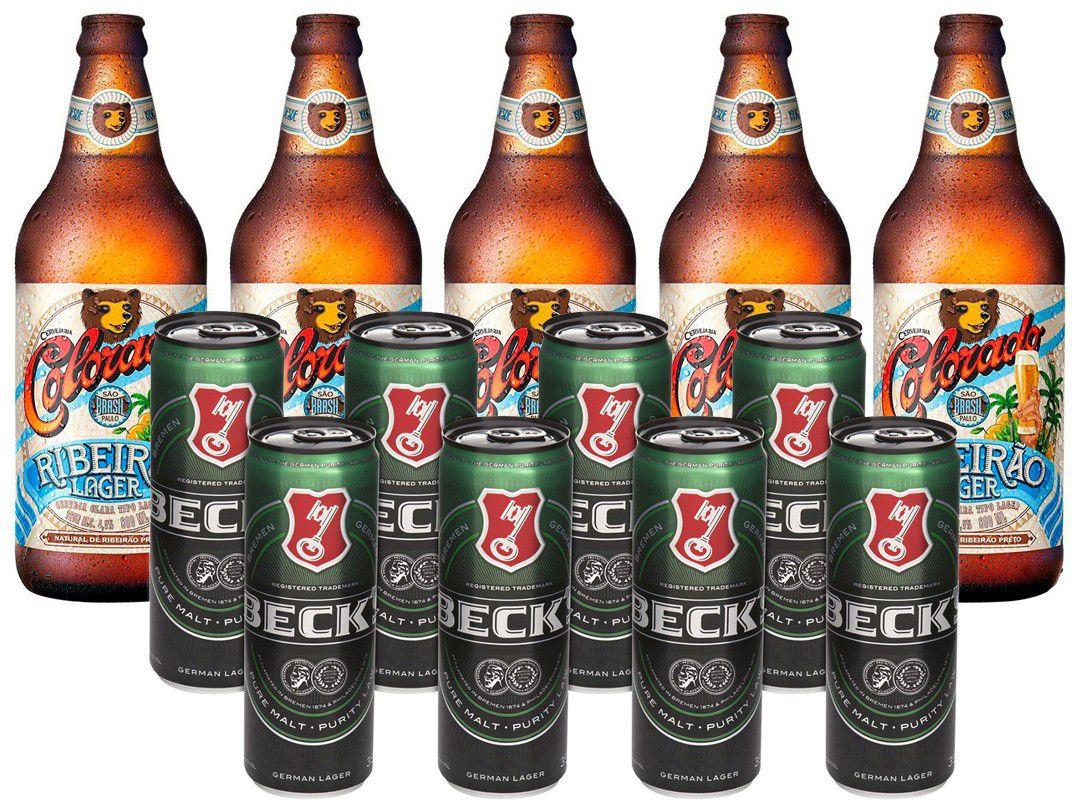 Kit Cerveja Colorado Ribeirão Lager Garrafa 600ml