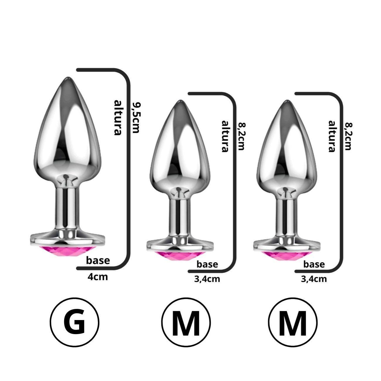 Kit Com 3 Plug Anal Nos Tamanhos 2 M e 1 G - Sexy Import - Plug Sexual -  Magazine Luiza