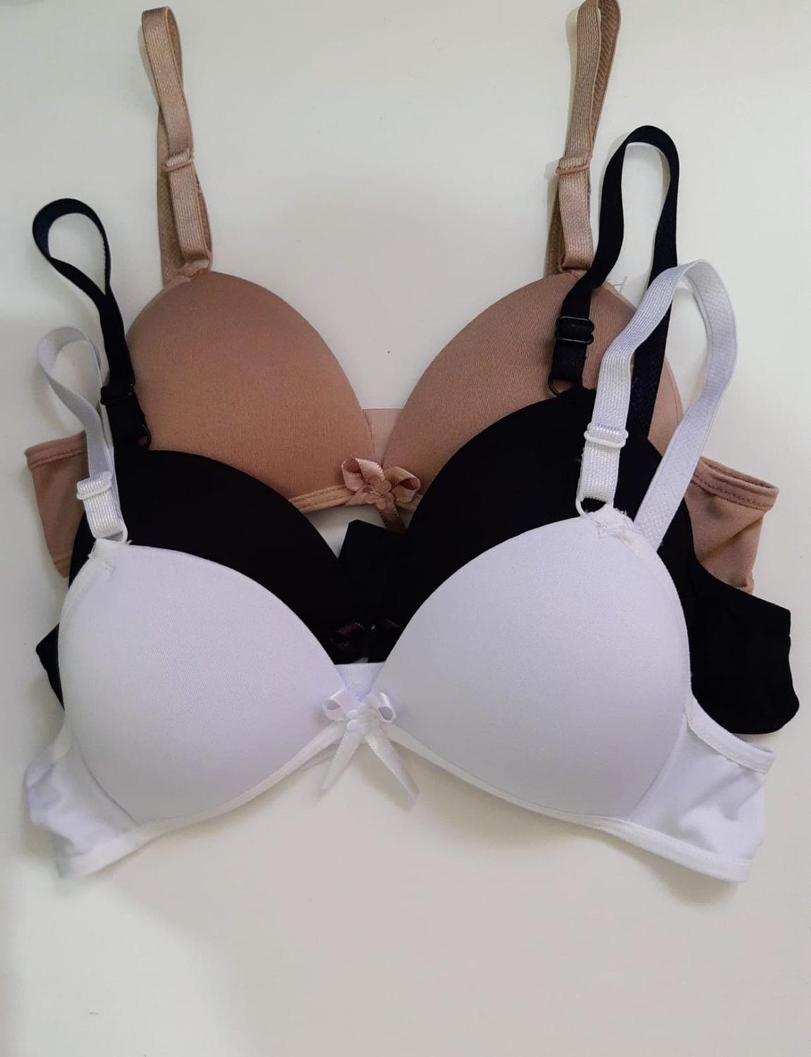 Kit Com 3 Sutiã Com Bojo Menina Moça Infanto / Juvenil - Dani Lingerie -  Sutiã / Top Infantil - Magazine Luiza