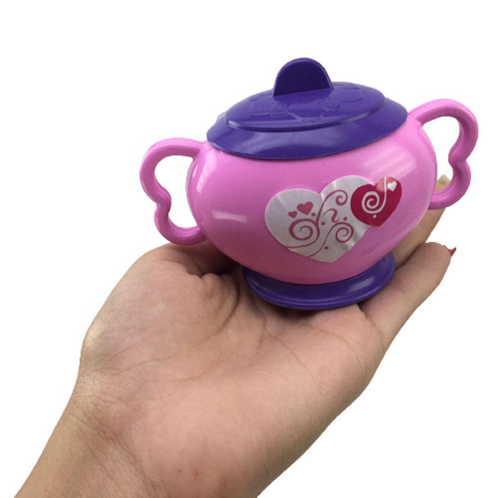 Kit Com Açucareiro Xícaras Pires E Colher De Brinquedo Com 4 Peças ...