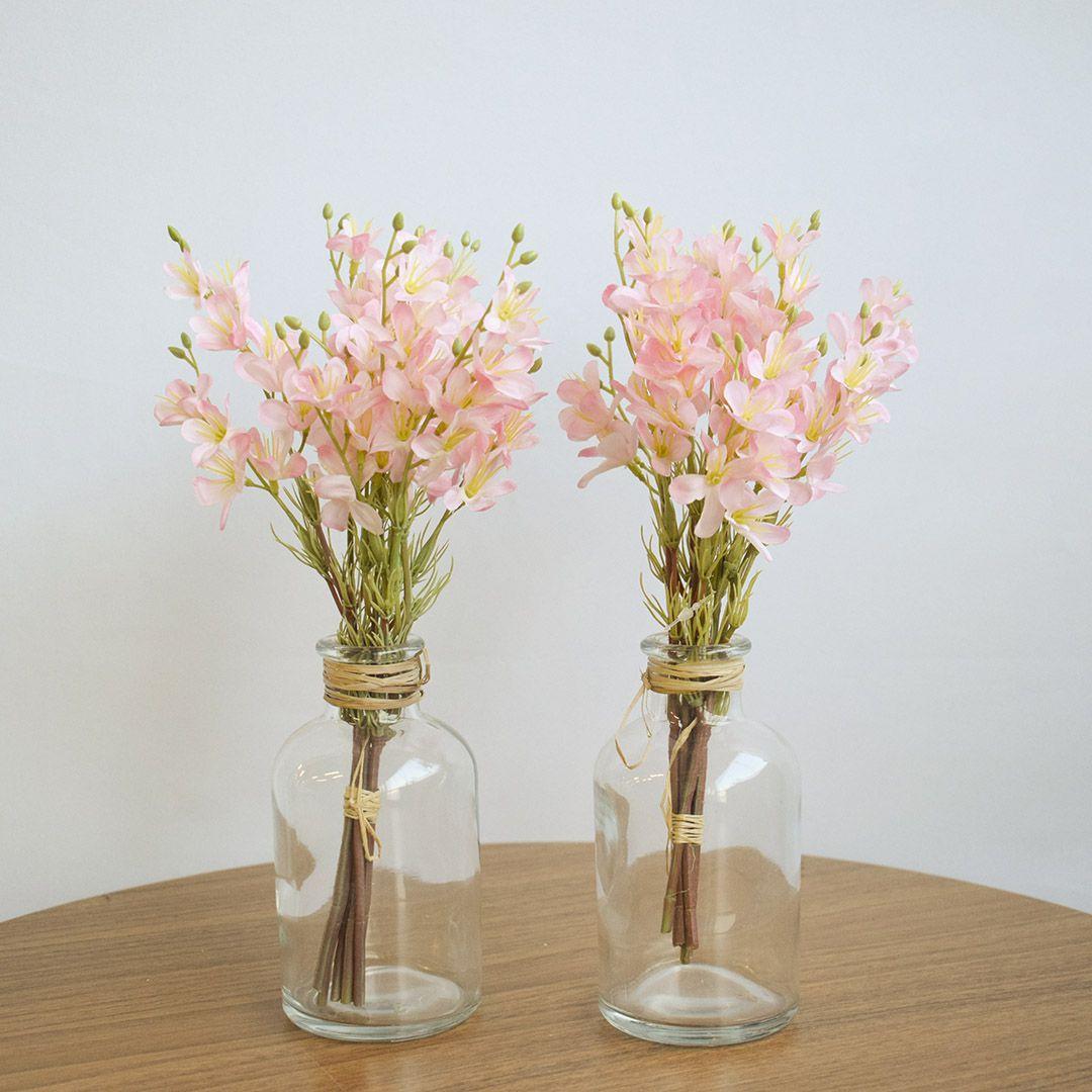Kit com Dois Arranjos de Mini Rosas no Vaso de Vidro Formosinha - Vasos  para plantas - Magazine Luiza