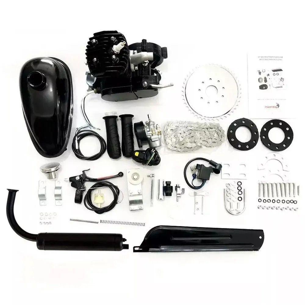 Kit Completo Motor Para Bicicleta Motorizada 80cc led Kit para