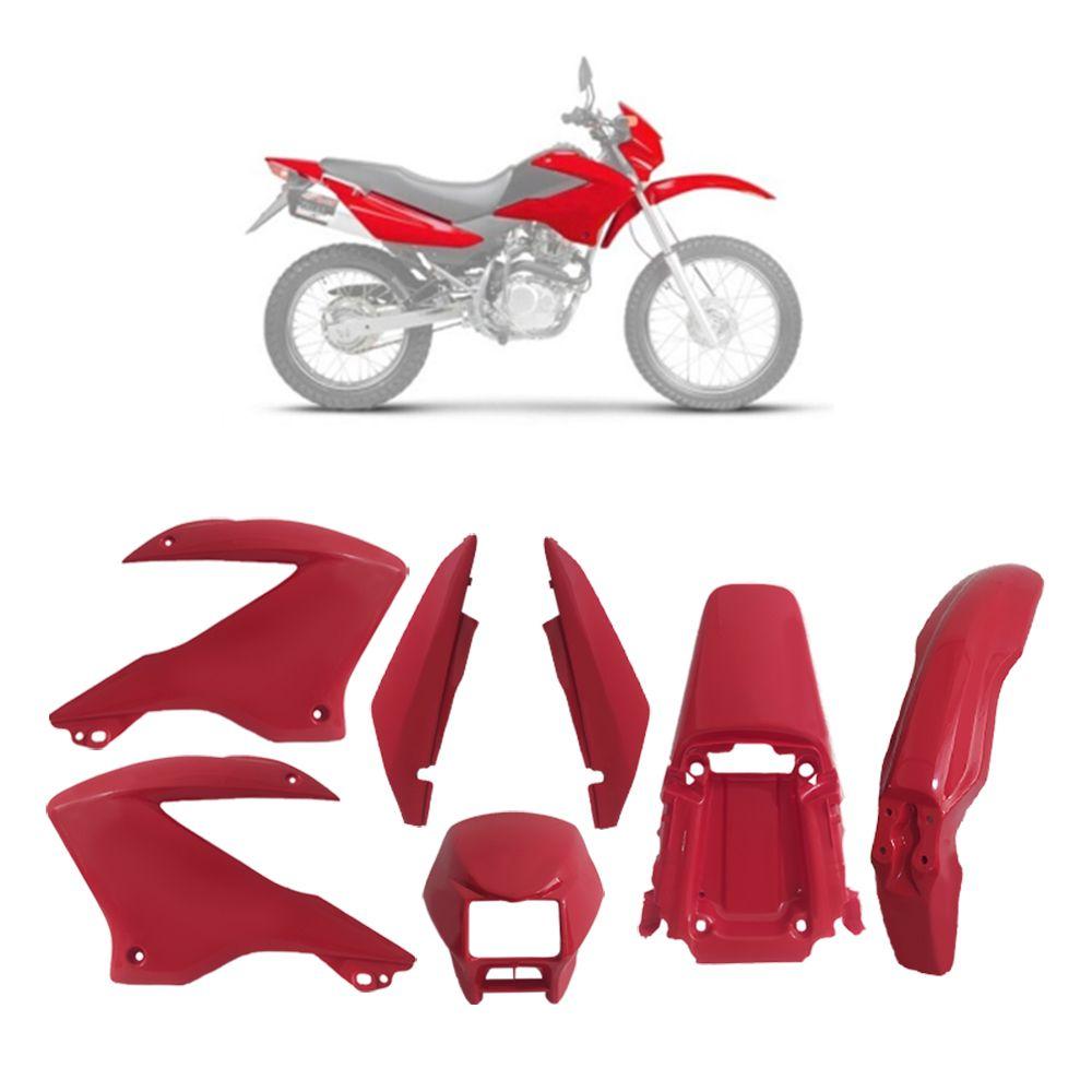 Kit completo NXR 125 Bros 0305 NXR 150 03050708 Vermelho - Sportive -  Carenagem de Moto - Magazine Luiza