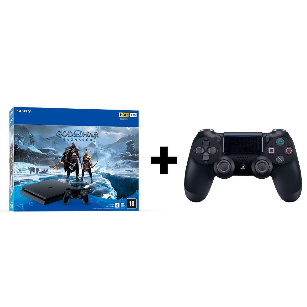 Console Playstation 4 E Jogo God Of War Ragnarok Sony Cor Preto