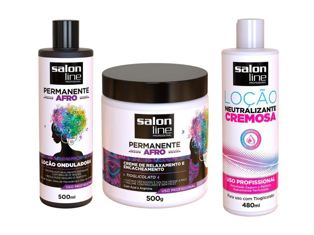 Kit Creme Relaxamento Cachos Afro Profissional Salon Line Relaxamento Capilar Magazine Luiza