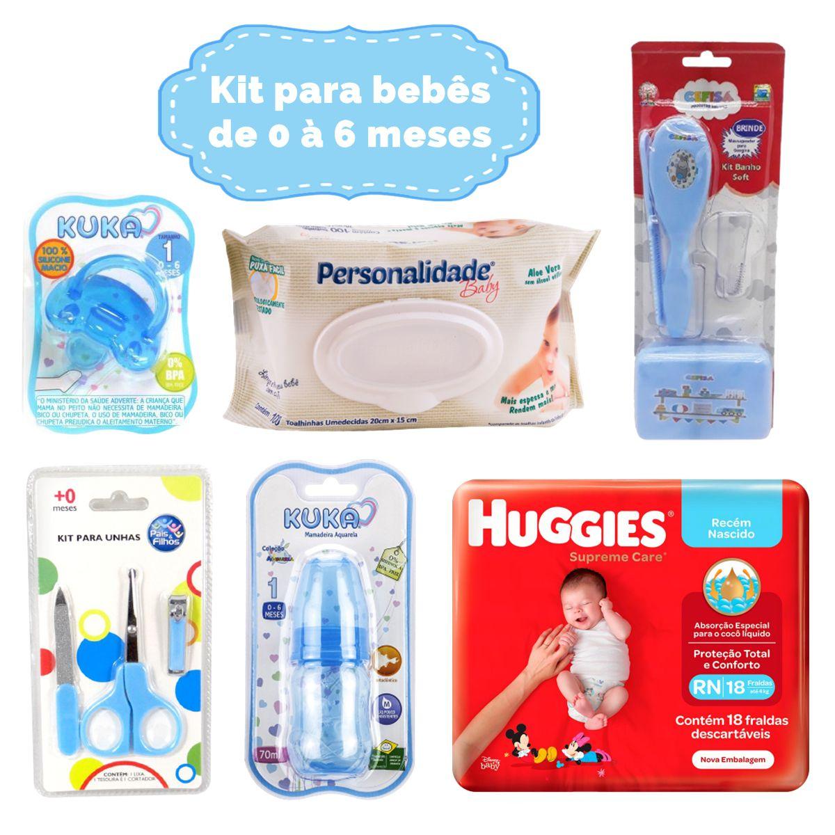 Kit cuidados e higiene acessórios bebê recém nascido ( azul ) - Kuka - Kit  Cuidados Bebê - Magazine Luiza