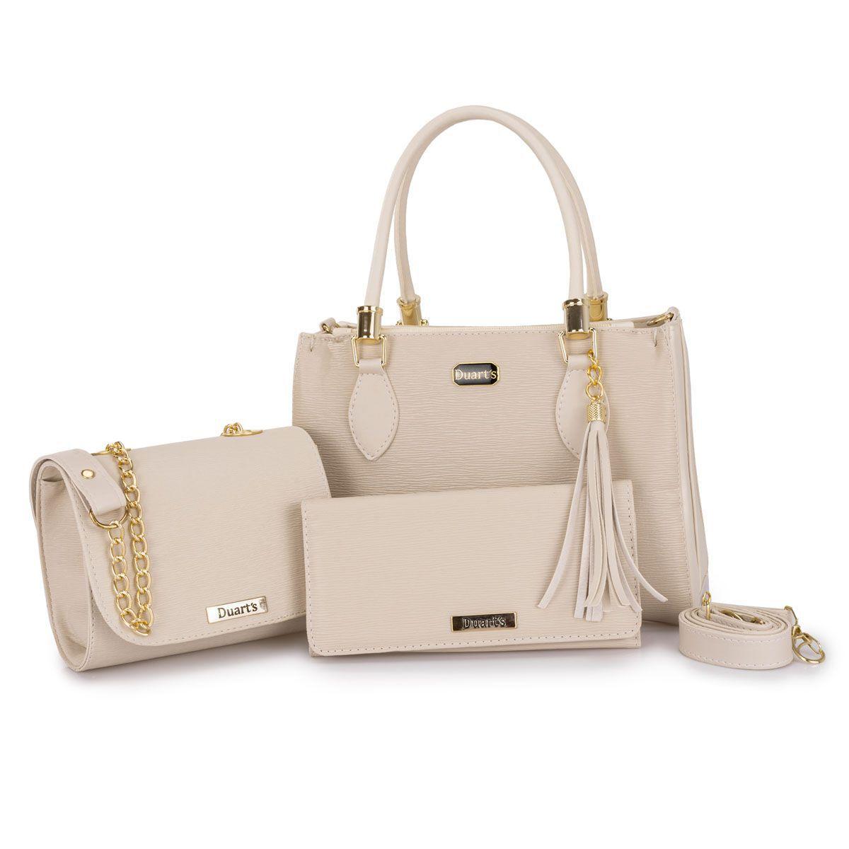 Kit de bolsas femininas 2 Bolsas medias + Carteira barato - Duarts - Kit  Feminino - Magazine Luiza