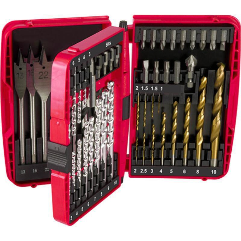 Kit de Brocas e Bits com 51 Peças p/ Alvenaria, Madeira, Metal e ...