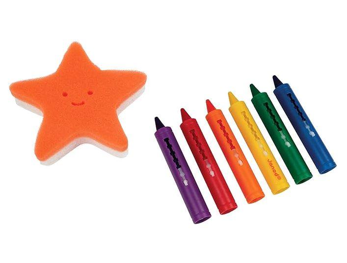 Kit de Colorir Colorindo no Banho Janod