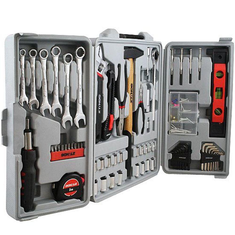 Kit De Ferramentas Manuais Hobby Com 160 Peças Schulz - Kit Ferramentas