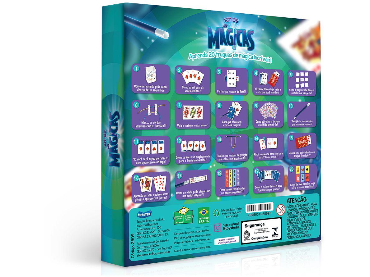 Jogo Infantil Super Mágicas Aprenda Os Truques Mágico Cartas - R$ 20,09