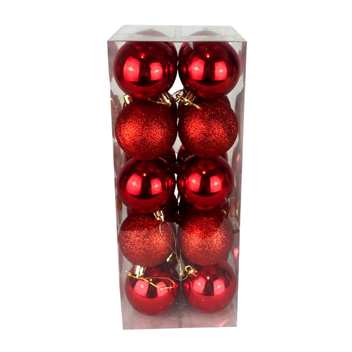 Kit Decoração De Natal 20 Bolas Lisa Brilhante Grande 6 Cm de Natal Vermelha Arvore De Natal - Bola de Luxo De Natal - Bola de Natal - Magazine Luiza Kit Decoração De Natal 20 Bolas Lisa Brilhante Grande 6 Cm de Natal Vermelha Arvore De Natal - Bola de Luxo De Natal - Bola de Natal - Magazine Luiza