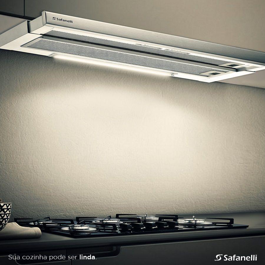 Kit Depurador Embutir 60cm e Cooktop 5 Bocas Lines Safanelli ...