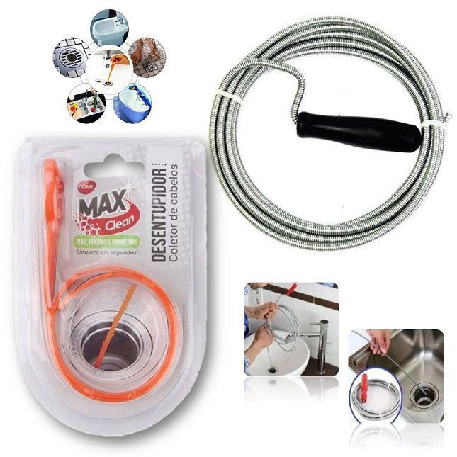 Kit Desentupidor Manual Pia Cozinha Ralo Banheiro Cozinha - Concise ...