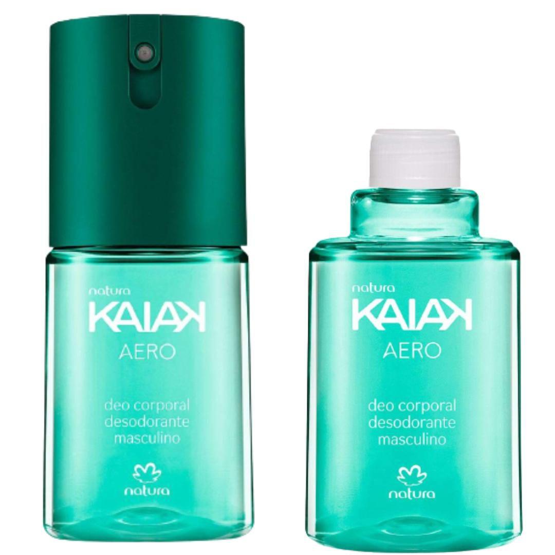 Kit Desodorante Corporal Natura Kaiak Aero Masculino + Refil 100mL -  Desodorante - Magazine Luiza