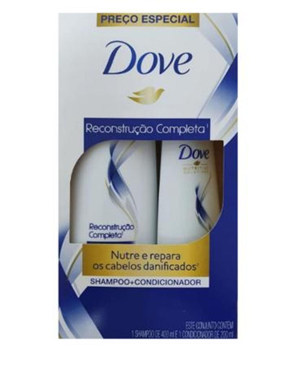 Kit Dove Reconstrução Completa Shampoo 400ml + Condicionador 200ml