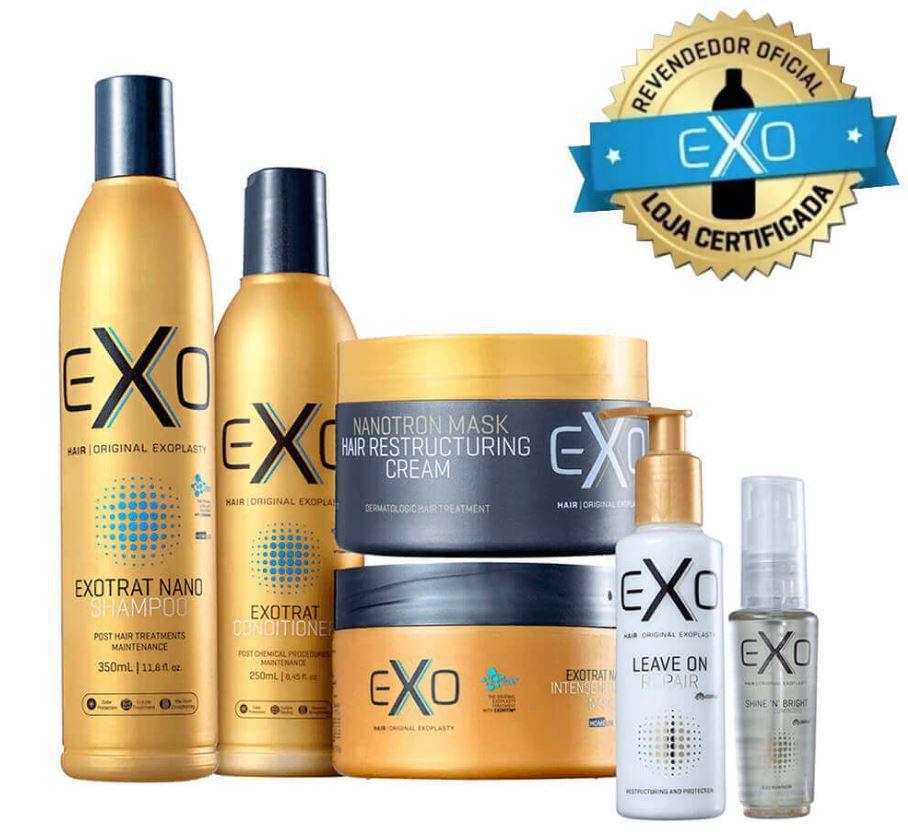 Kit Exotrat Completo Manutencao Exo Hair 06 Produtos Kit De Tratamento Para Cabelos Magazine Luiza