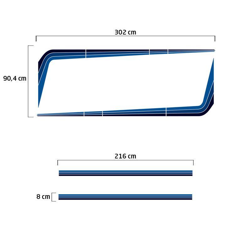 Imagem de Kit Faixa Scania 113 1994/1998 Adesivo Caminhão Decorativo