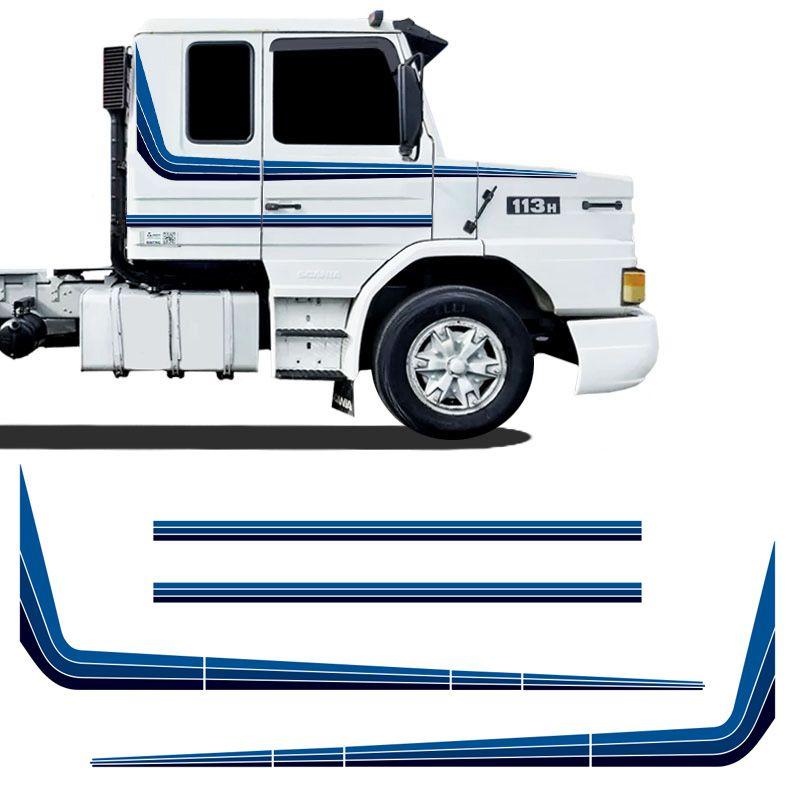 Imagem de Kit Faixa Scania 113 1994/1998 Adesivo Caminhão Decorativo