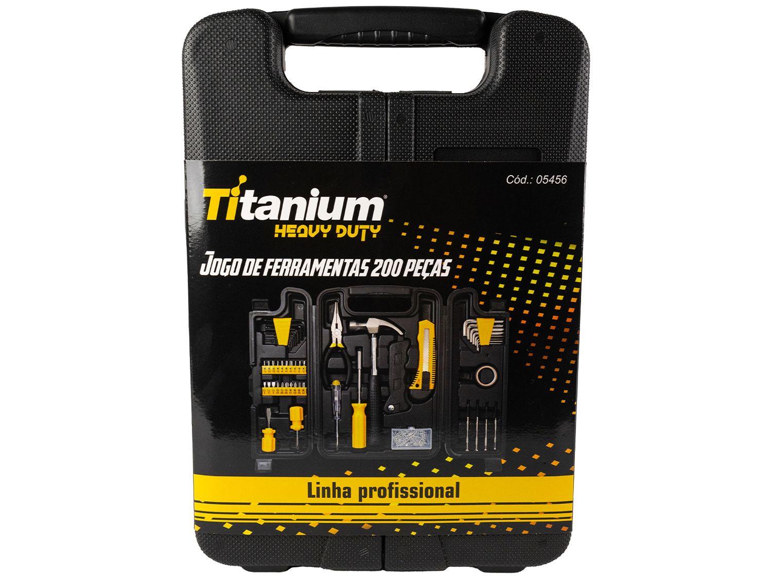 Kit Ferramentas Titanium 200 Peças Heavy Duty