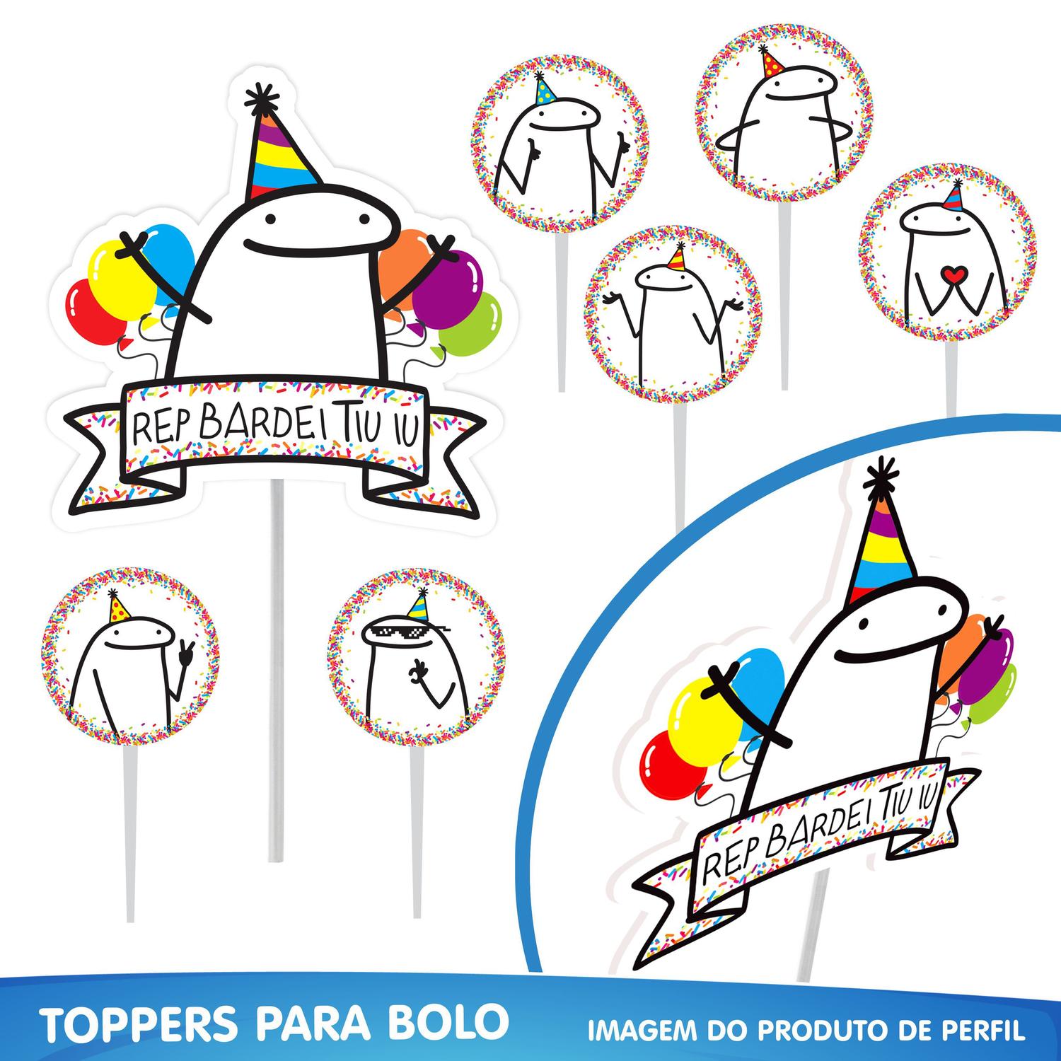 Kit Festa Fácil Flork Meme Aniversário Criança Infantil, Magalu Empresas