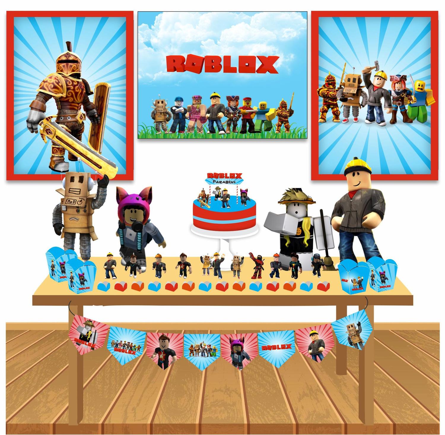 30 Caixa Bom Bom Roblox Lembrancinhas Festa Fácil