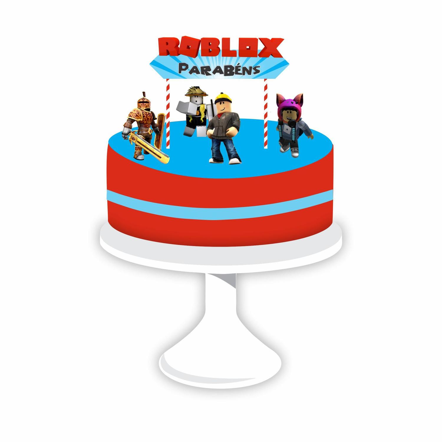 Kit Decoração Festa Infantil Roblox Aniversário Kit Prata