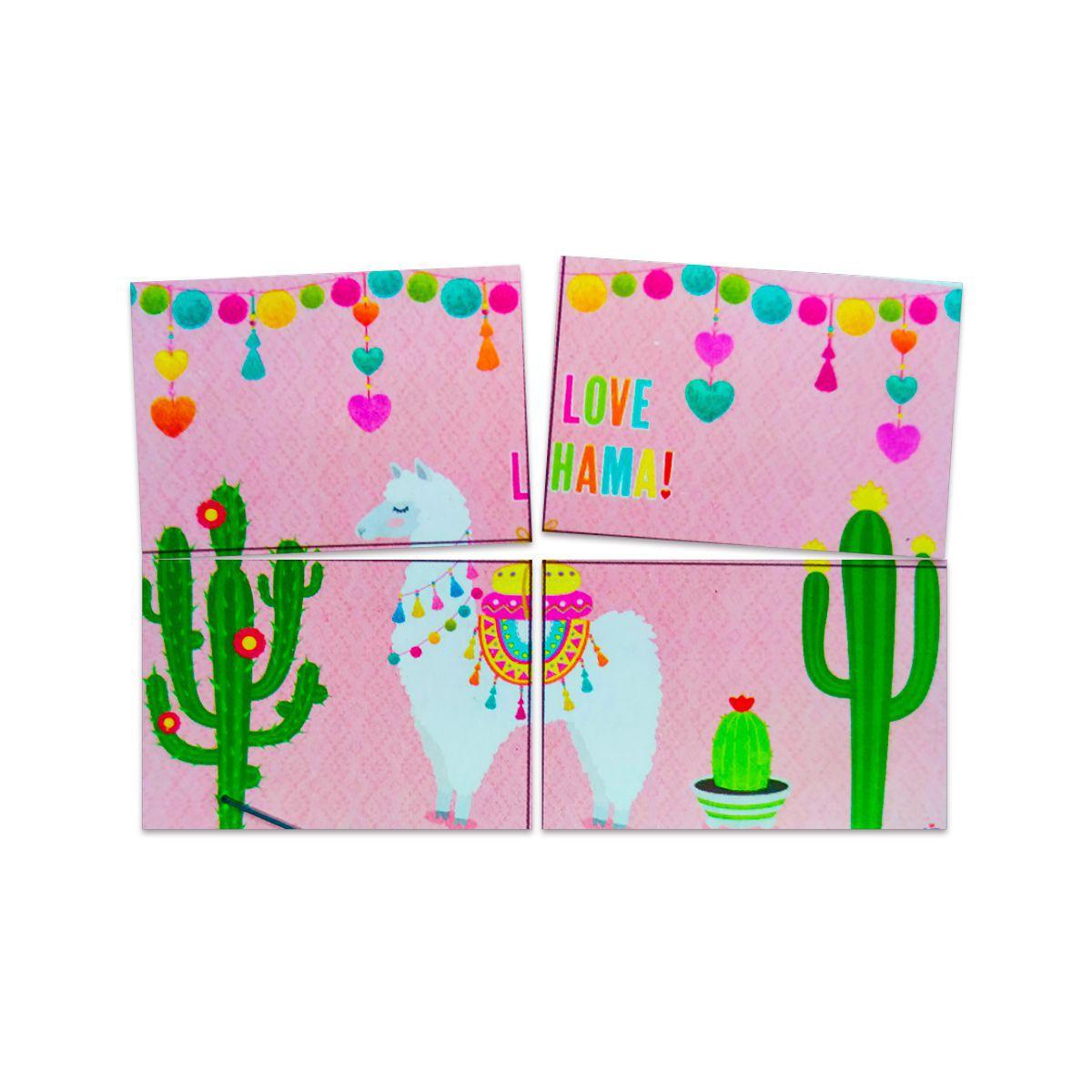 Kit Festa Personalizado Love Lhama 12 Peças Decoração - Junco - Kit Decoração de Festa - Magazine Luiza