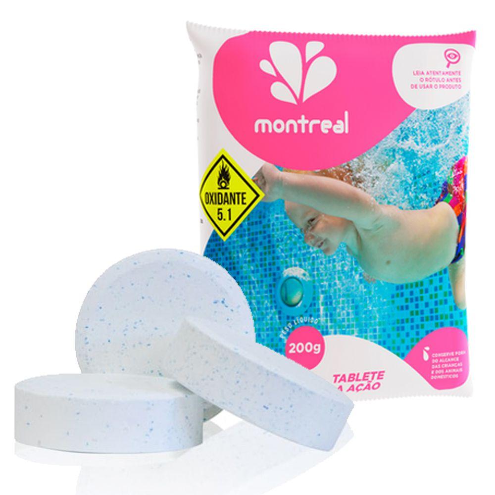 Imagem de Kit Flutuador Hb 3 Pastilhas Tripla Ação Montreal P/ Piscina