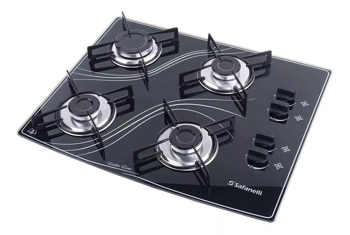 Kit Forno De Embutir 45l + Cooktop 4 Bocas Preto Safanelli No Magalu