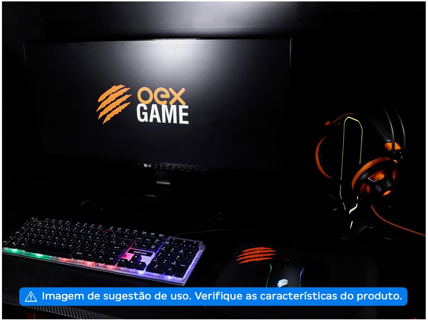 Kit Gamer Teclado Mouse Headset Mouse Pad - OEX Game Combo Argos