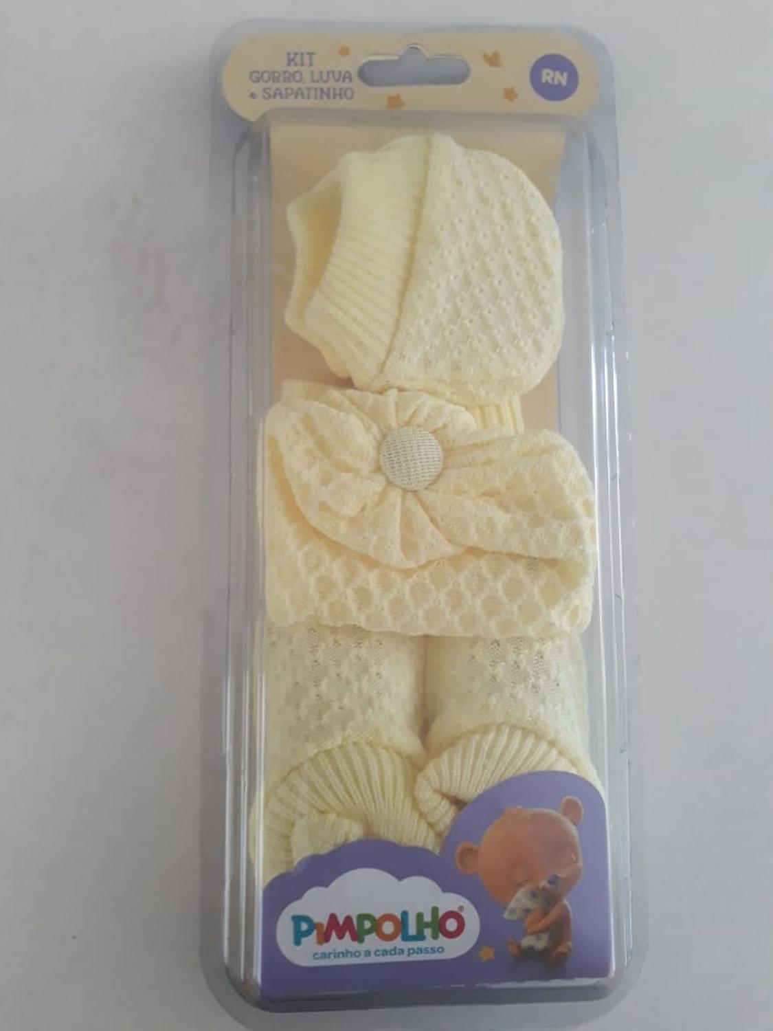 Kit Gorro, Luva e Sapatinho Pimpolho Amarelo ( 0 e meses) - Moda Infantil -  Magazine Luiza