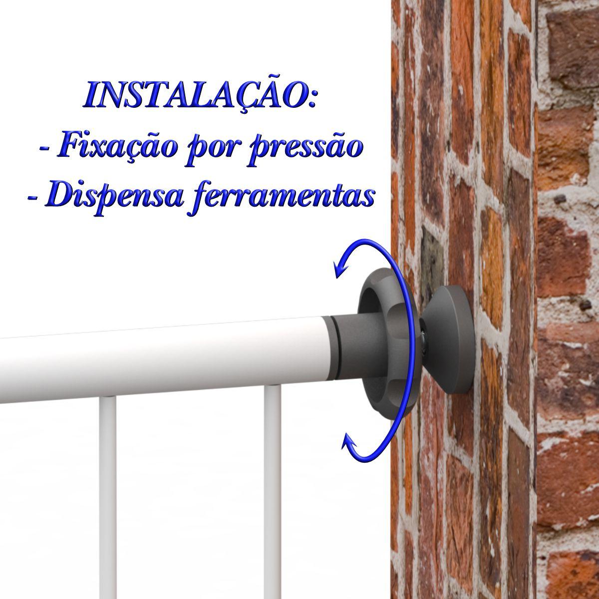 Imagem de KIT GRADE PORTÃO PET BEBÊ CORREDOR DIVISOR AMBIENTE 68 CM 70 CM 1,00 m 1,10 m 1,40 m e 1,43 m