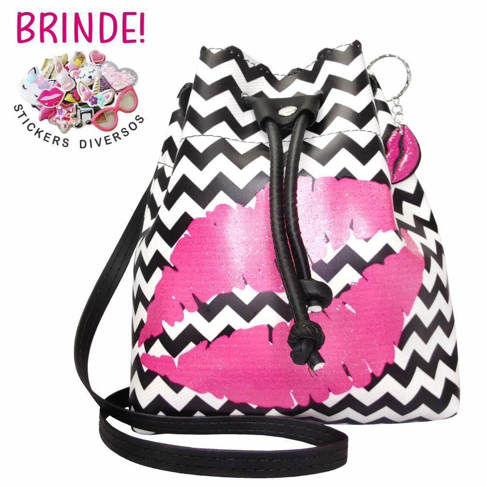 pink drawstring bolsa