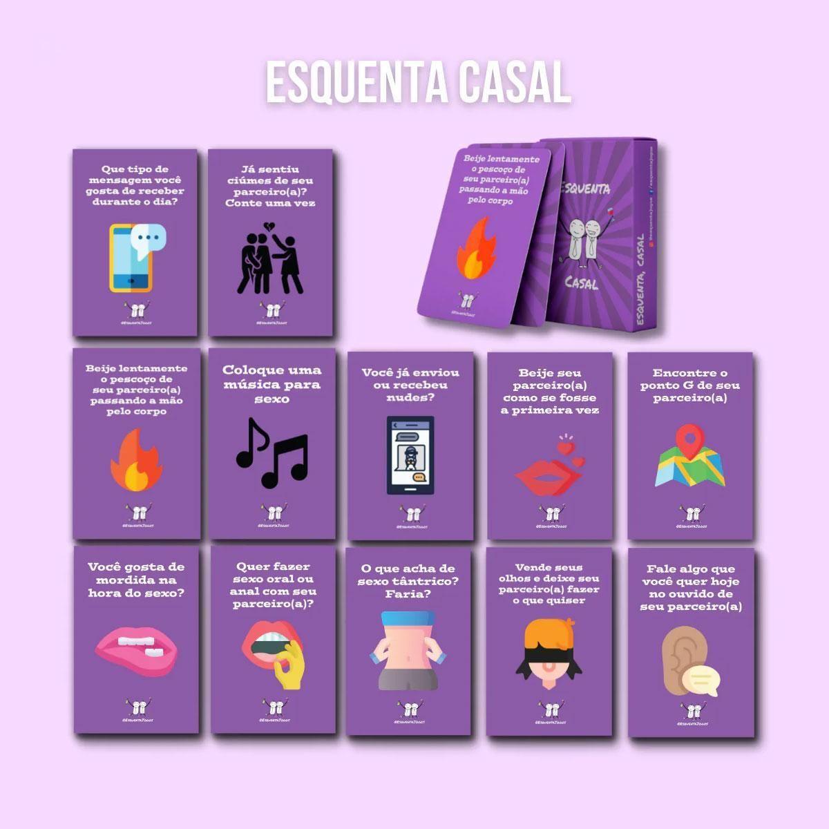 Kit Jogo De Cartas Esquenta Casal + Esquenta Dados - Esquenta Jogos - Deck  de Cartas - Magazine Luiza