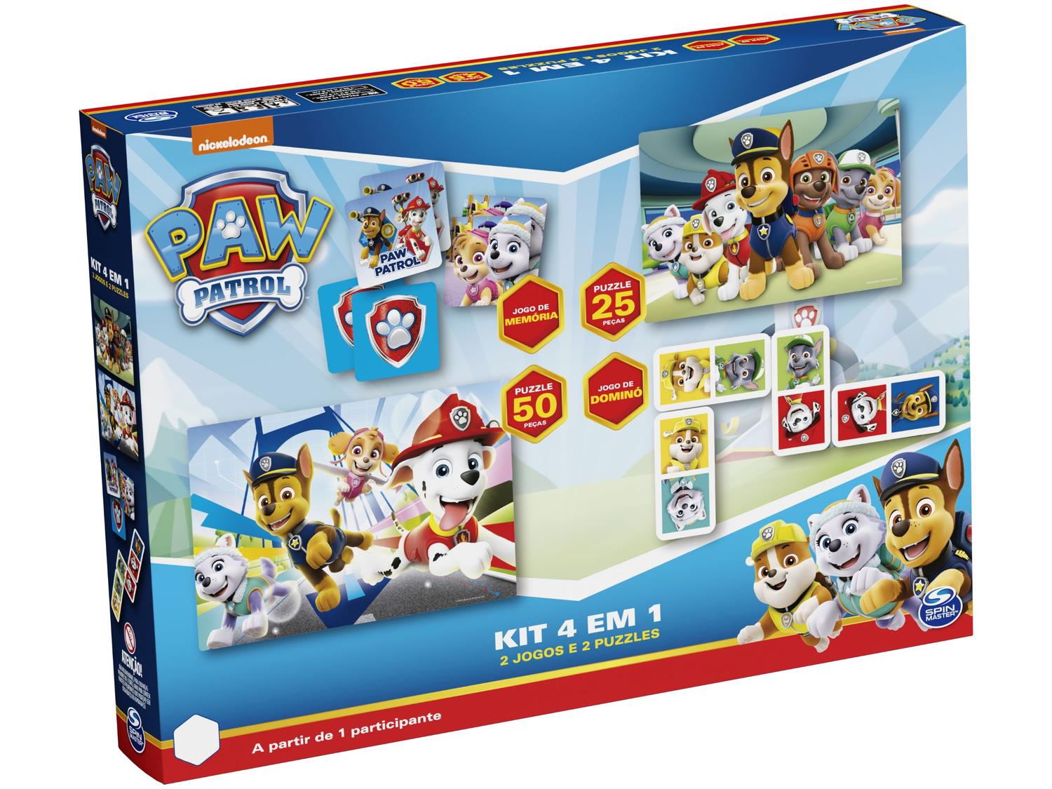 Kit Jogo Patrulha Canina Grow 4 em 1