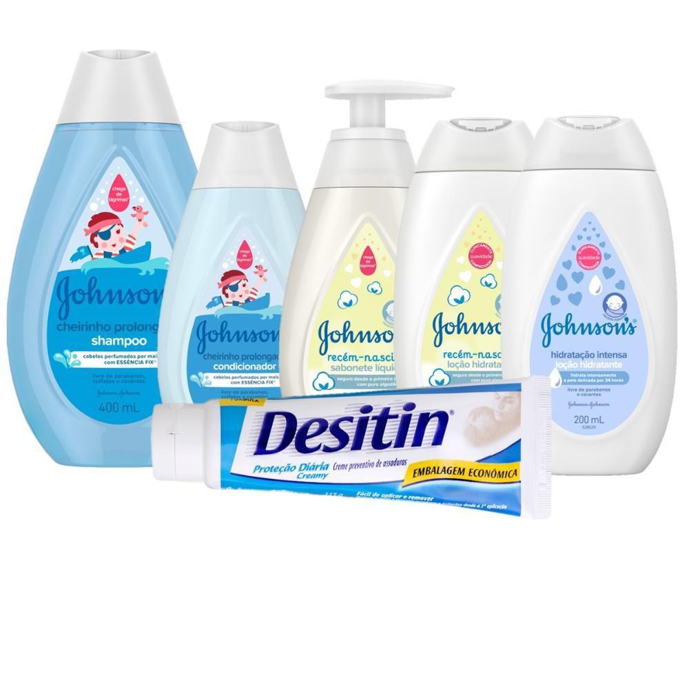 Kit Johnsons Baby com 6 unidades Cheirinho Prolongado Desitin Kit
