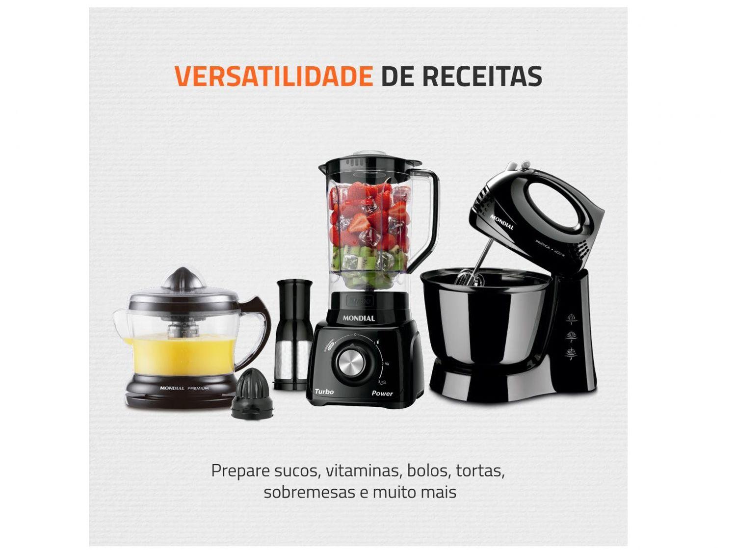 Kit KT-105-B Mondial com Liquidificador Batedeira