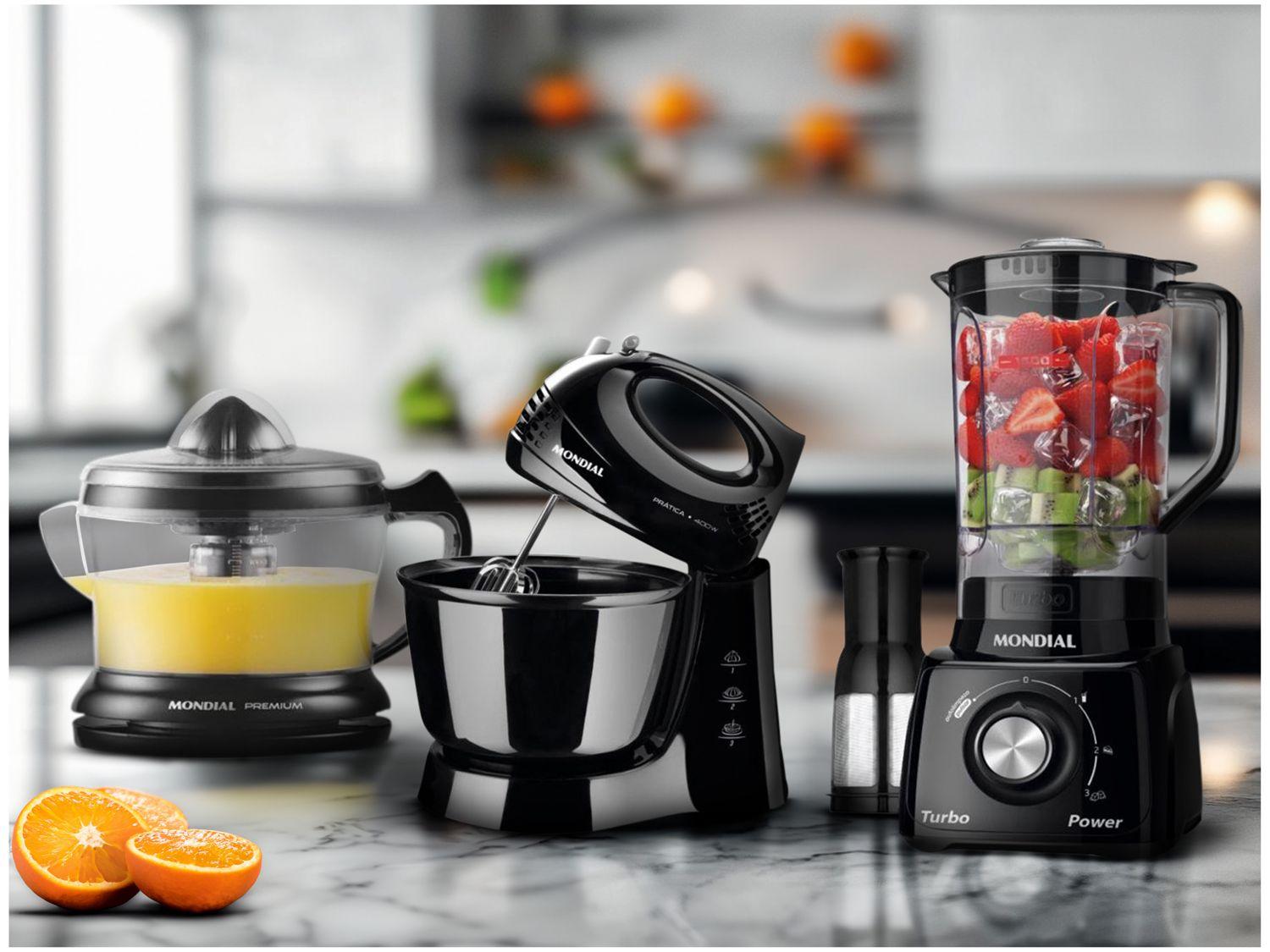 Kit KT-105-B Mondial com Liquidificador Batedeira