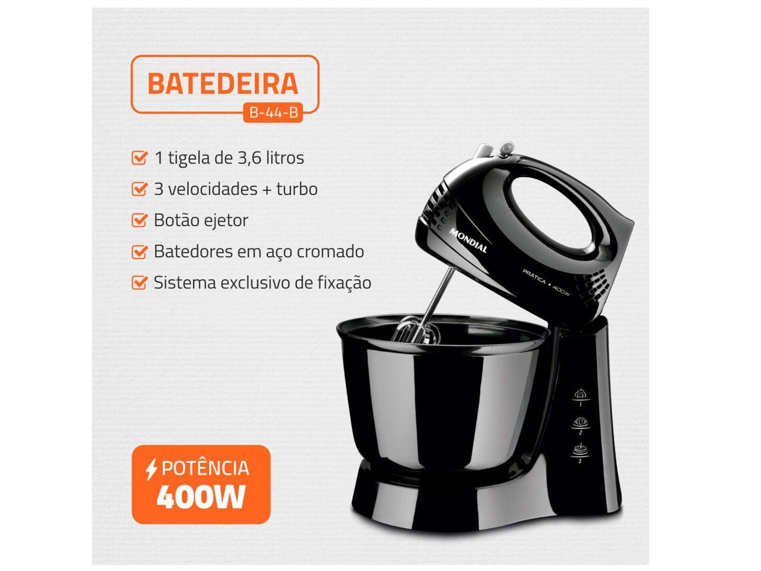 Kit KT-105-B Mondial com Liquidificador Batedeira