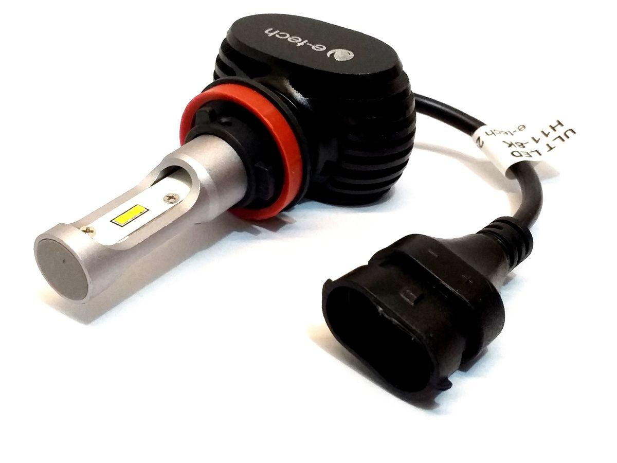 Kit lâmpada ultra led h11 40w 8000k etech 6000 lumiens Lâmpada