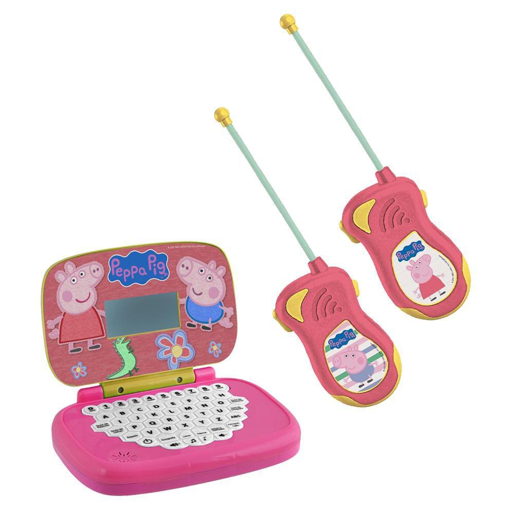 Laptop Infantil Educativo Peppa Pig Bilíngue Candide