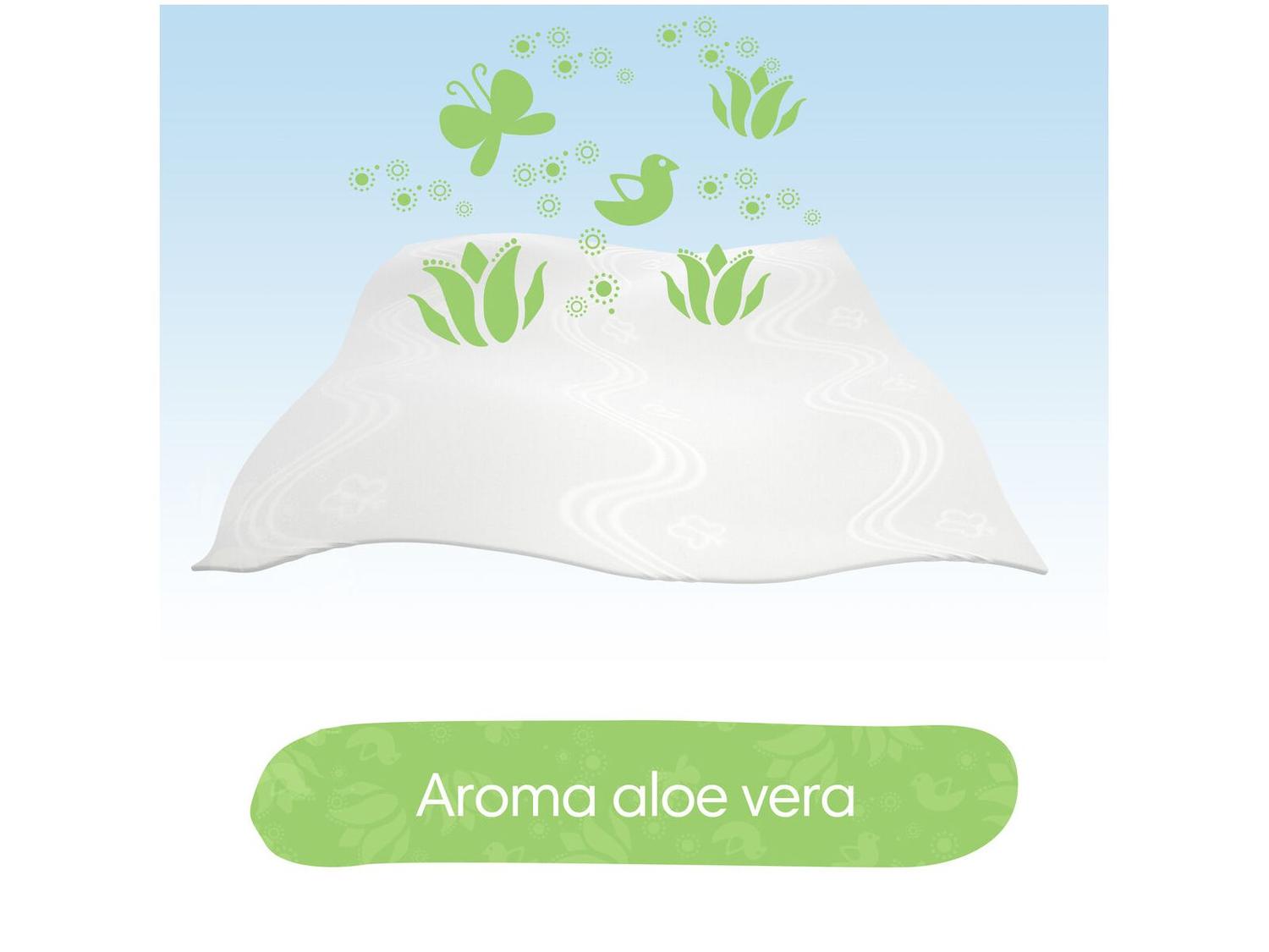 Kit Lenço Umedecido Pampers Aroma de Aloe Vera