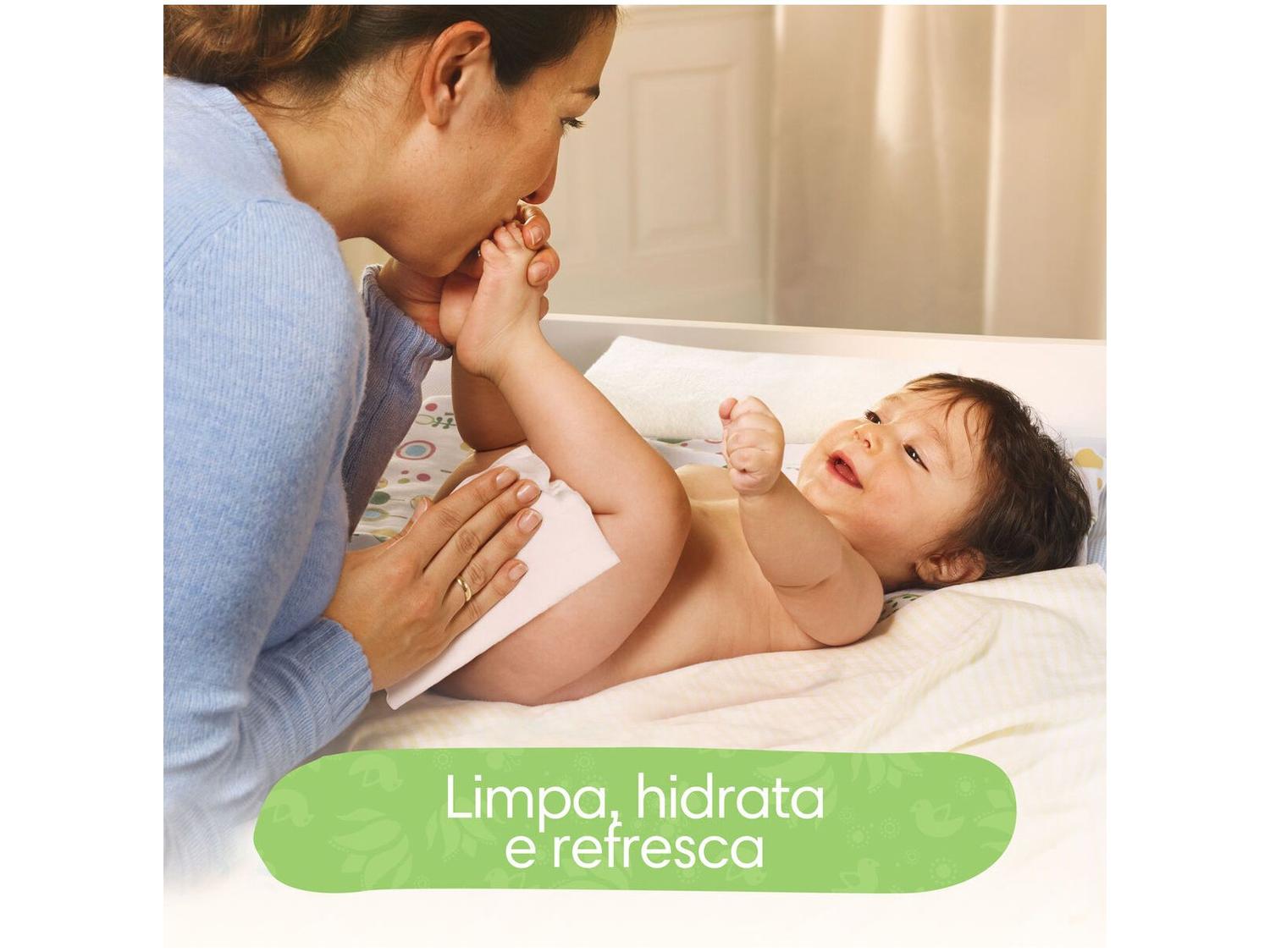 Kit Lenço Umedecido Pampers Aroma de Aloe Vera