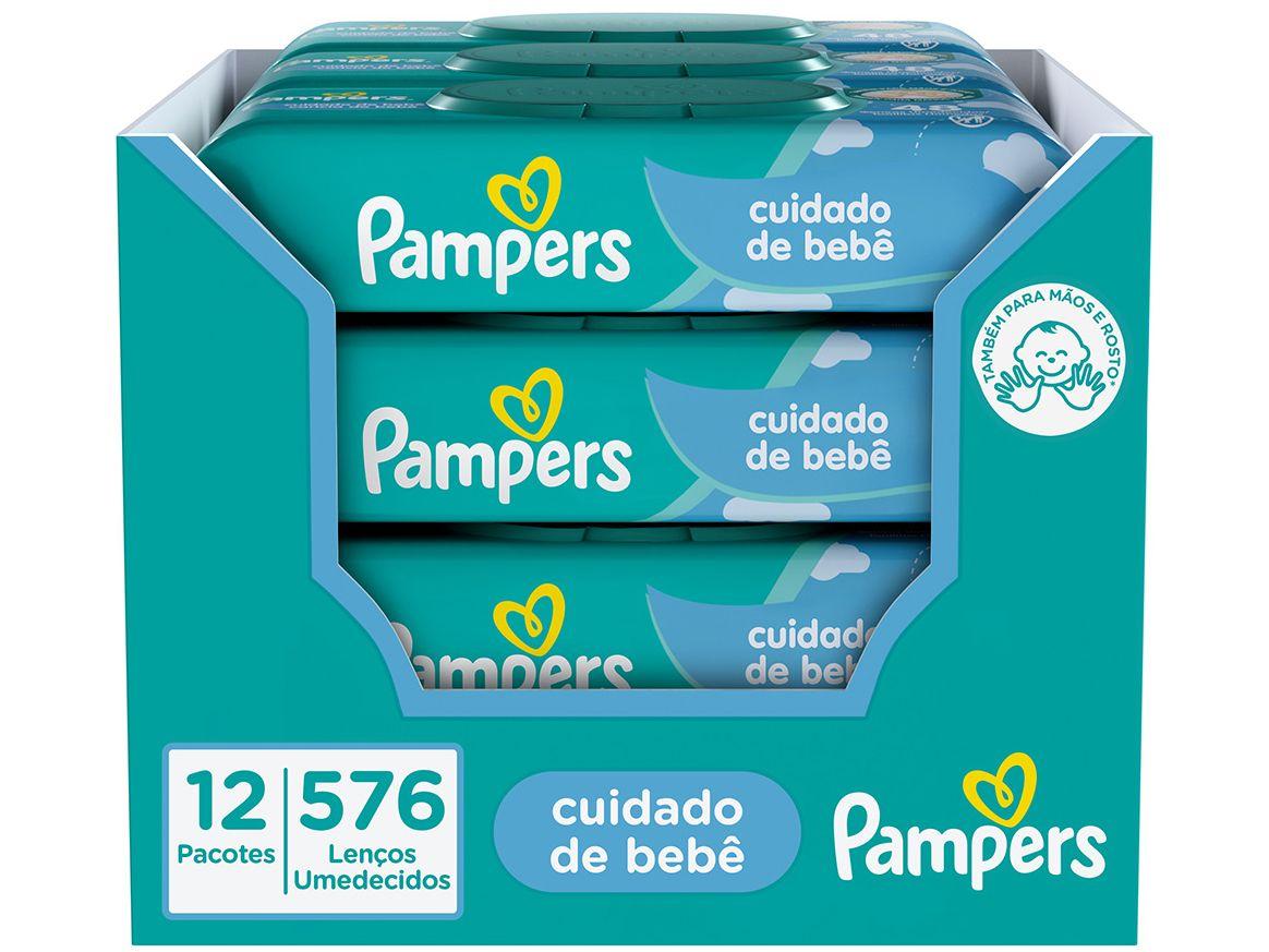 Kit Lenços Umedecidos para Limpeza Pampers