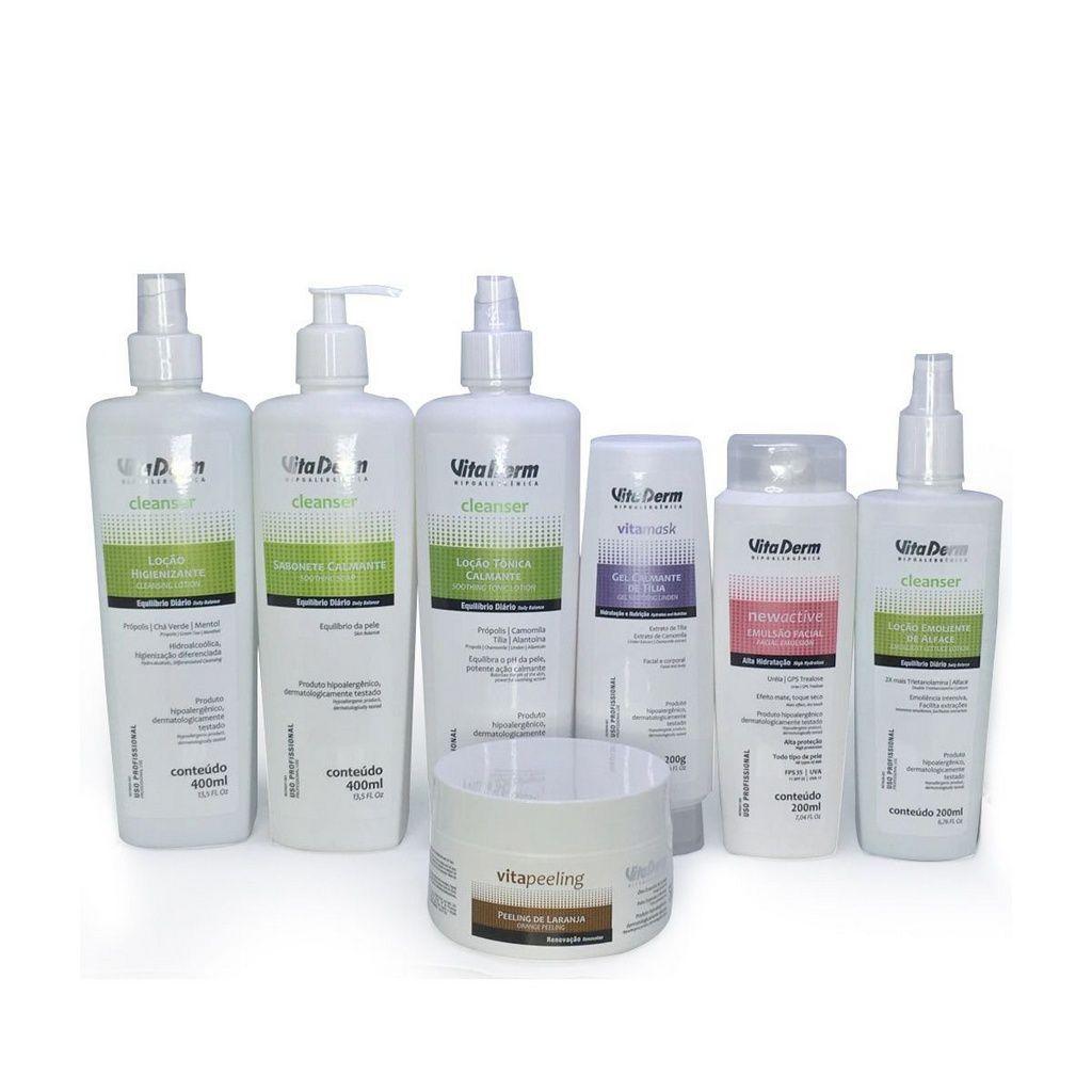 Kit limpeza de pele vita derm - Antiacne - Magazine Luiza